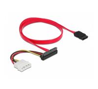 Cable Delock SATA III 7 pin + Molex 4 pin 50 cm