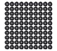 Cable Grommets 200Pcs Black | Fire Protected PA66 Material & Petal Design for Stable Fixation | Wire Hole Covers for Cabinets/Appliances/Panels | Insulated Cord Protection (RSB-21)