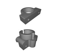 Cable Guide Brackets for Ender 6 3D Printer Bowden Tube Management System