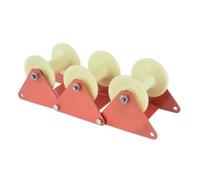 Cable Guide Wheel Rullo Guida Cavi Puleggia per Instradamento E Tiraggio Struttura in Acciaio E Alluminio Apertura per Inserimento Immediato Stabilità, Puleggia A Tre Ruote In Nylon Standard