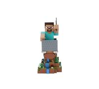 Cable Guys - Supporto per accessori da gioco Minecraft Steve e supporto per telefono per la maggior parte dei controller (Xbox, Play Station, Nintendo Switch) e telefono