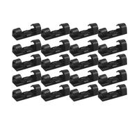 Cable Holders - Self Adhesive Wire Management Clips, Twenty Piece Cord Keeper Set, Strong Grip Desktop Organisation Solution, Flexible Storage System | Electrical Lines Charging Leads TV Desk Kitchen
