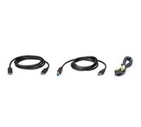 ITS 1,8 METRI ATEN 2L-7D02UDPX3, set di cavi KVM, DisplayPort, USB, audio