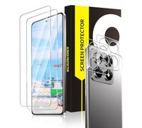 Cable Leader 2 + 2 pellicole protettive in vetro temperato per Xiaomi 14T Pro 5G, durezza 9H, anti graffio, senza bolle, HD trasparente mi 14T, pellicola protettiva per display 2,5D Edge ad alta