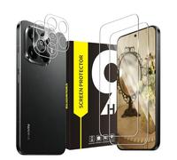 Cable Leader 2 + 2 pellicole protettive in vetro temperato per Xiaomi 15T Pro 5G + vetro protettivo per fotocamera, bordi 2,5D, durezza 9H, antigraffio, senza bolle, anti-olio, per Xiaomi 15T Pro