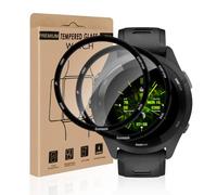 Cable Leader 2 pellicole protettive in vetro temperato per Garmin Forerunner 265 | Si adatta perfettamente senza graffi, infrangibile, durevole, ultra trasparente, sensibile al tatto