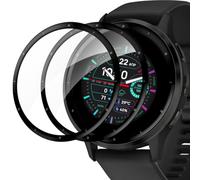 Cable Leader 2 pellicole protettive in vetro temperato per Garmin Venu 4 41 mm, HD, trasparente, senza bolle, anti-impronte, Venu 4 41 mm, pellicola protettiva 3D curva, ultra resistente, anti-polvere