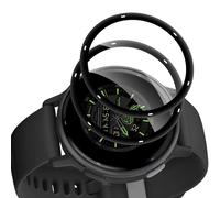 Cable Leader 2 pezzi in vetro temperato per Garmin Vivoactive 5 protezione schermo, TPU anti graffio, tocco sensibile, Bubble Free, 0,15 mm HD Claire Vivoactive 5 vetro protezione (bordo nero curvo 3D