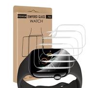 Cable Leader 4 pellicole protettive in vetro temperato per Apple Watch Series 10 46 mm, morbido TPU, senza bolle, vetro protettivo sensibile al tatto, anti olio, alta definizione per Apple Watch 10 46