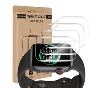 Cable Leader 4 pellicole protettive in vetro temperato per Apple Watch Series 7/8/9 (41 mm), morbido vetro di protezione in TPU, antigraffio, senza bolle, Sensitive Touch, ultra trasparente per Apple