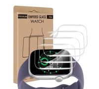 Cable Leader Pellicola protettiva in vetro temperato per Apple Watch Series 11, 46 mm, 4 pezzi, in morbido TPU, antigraffio, senza bolle, Sensitive Touch, ultra trasparente per Apple Watch 11, 46 mm