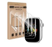 Cable Leader Vetro Temperato per Apple Watch Series 11 (46 mm), 4 pezzi Bubble Free protezione schermo, Anti Graffi, Alta Sensibilità, HD Flessibile Trasparente Apple Watch 11 46 mm Vetro Protezione