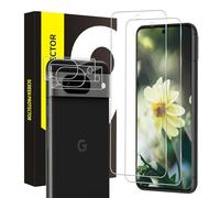 Cable Leader Vetro temperato per Google Pixel 8A 5G [2+2 durezza 9h Vetro Protection+Fotocamera Vetro] [Bubble Free] [Touch sensibile] [2.5D]0.33mm HD Chiara Google Pixel 8A Protezione Schermo