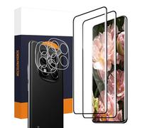 Cable Leader Vetro Temperato per Xiaomi Redmi Note 14 Pro 5G, 3D Full Screen Vetro Protection, Durezza 9H Touch Sensibile, 2+2 Pack Trasparente HD Redmi Note 14 Pro 5G Protezione Schermo + Lenti Film