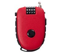 Cable Lock - 9.5×6.5×2.2cm Luggage Locks | Key Less, Portable 4-Digit Combination Keyless Extendable Lock, ABS + Steel Wire Rope For Suitcase, Backpack, Helmet, Bicycle