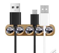 Cable Management Desktop Holder, Desktop Cord Organizer, Wall-Mounted Cable Holder, Desk Cable Organizer for Home, Multifunctional Cord Organizer 4,72 x 1,1 x 0,98 pollici per Nightstand, Desk, Wall