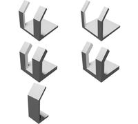 Cable Management Organizer for Home Office - Adjustable Wall Mount Multi-Size