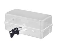 Cable Management Plug Box - Waterproof Junction Case, Locking Wire Organizer | Weather-Proof Extension Lead Cover with Sealing for Outdoor Socket, Plug Storage for Garden, Patio, Rainy Area
