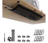 Cable management Raccogli cavi sotto scrivania - Porta cavi - nascondi cavi - Organizer canalina passacavi nera