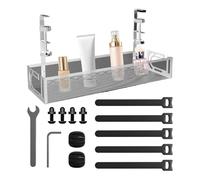 Cable Management Tray - No Drill Wire Organizer, Under Desk Rack | Wire Management Under Desk Tray, Sturdy Cable Holder Stand, Cord Storage Solution for Office Home Workstation Setup