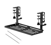 Cable Management Under Desk,Metal 15.63 Inch No Drill Clamp Mount | Under Desk Cord Organizer | Living Room Study Room Home Apartment Dormitory Office Internet Cafe