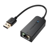 Cable Matters 100 Mbit/s Adatt. USB-A Ethernet Rete Ethernet 10 / nero | USB-A adattatore LAN, Plug e Play, PXE- e MAC-pass-through-supporto, PXE MAC Address Clone