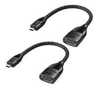Cable Matters 2 adattatori da Micro HDMI a HDMI, 12 cm, 8K
