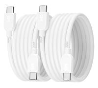 Cable Matters 2 cavi di ricarica USB-C flessibili 240 W, 0,9 m, Bianco | 480 Mbit/s, USB2.0, Senza video, MacBook Pro, IPad Pro, IPhone 15 Pro e Apple Vision Pro