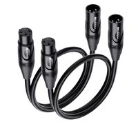 Cable Matters Cavo Microfono XLR a XLR Pacchetto Premium Da 2 Pezzi Lungo 0,3 m