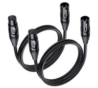 Cable Matters 2 cavi microfono XLR a XLR premium, 0,9 m