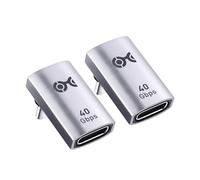 Cable Matters 2-Pack 40Gbps Adattatore USB C ad angolo retto con 240W PD (adattatore USB C a 90 gradi) - Porta Thunderbolt 4, Thunderbolt 3, USB 4 compatibile con iPhone 15, iPad Pro, Steam Deck