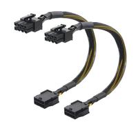 Cable Matters 2-Pack, Cavo di Estensione PCIe a 8 Pin, da Maschio a Femmina, 25 cm, per Alimentazione GPU