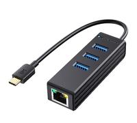 Cable Matters 3 Porte USB C Hub con Ethernet (Hub USB C con Ethernet Hub) - Porta Thunderbolt 3 Compatibile per MacBook Pro