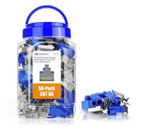 Cable Matters 50-Pack Cat6 A RJ45 Spine Modulari Schermate