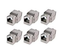 Cable Matters (6 pezzi) metallo schermato RJ45 Cat6 A Keystone Jacks