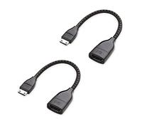 Cable Matters - Adattatore da Mini HDMI a HDMI 8 K / 4 K 120Hz confezione da 2 (Adattatore Mini HDMI) nero, 5 pollici con supporto HDR per Raspberry PI Zero e altro