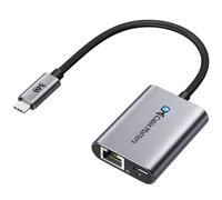 Cable Matters Adattatore da USB C a Gigabit Ethernet con ricarica da 140 W, Gigabit Ethernet a USB C per 1000 Mbps, per Chromecast con Google TV (versione Google TV Chromecast 2020), laptop e altro
