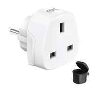 Cable Matters Adattatore UK a Europa Tipo F con messa a terra | Adattatore UK a Europa con terra, Per Germania, Francia, Spagna, Austria, Grecia, Portogallo e altri paesi