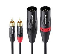 Cable Matters Cavo di interconnessione sbilanciato da doppio RCA a XLR, 3 m, da XLR a RCA, da maschio a maschio