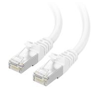 Cable Matters Cavo Ethernet Cat6A schermato antigroviglio da 10 Gbps, 10,7 m (SSTP, cavo Ethernet schermato SFTP, cavo schermato Cat6, cavo di rete schermato Cat 6) in bianco