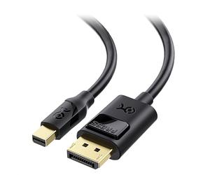 Cable Matters Cavo Mini DisplayPort a DisplayPort 4K, 1,8 m, Nero | 4K@60Hz, 2K@144Hz, Mini DisplayPort a DisplayPort, Cavo Mini DisplayPort a DisplayPort, Thunderbolt 1/2 compatibile