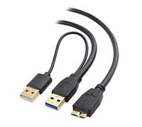Cable Matters Cavo splitter da Micro USB 3.0 a USB (cavo USB a Y, cavo USB a Y) 0,5 m