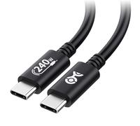 Cable Matters cavo USB C 240W lungo 2m per MacBook Pro, Dell XPS usb tipo C ricarica rapida con Power Delivery 3.1 in Nero