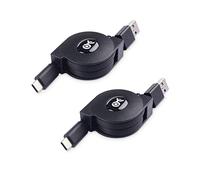 Cable Matters Cavo USB C retrattile corto (cavo retrattile da USB C a USB) - 1m