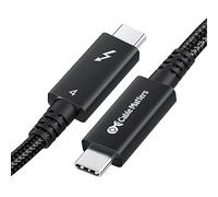 Cable Matters [Certificato Intel] Cavo attivo Thunderbolt 4, 2m con guaina intrecciata da 40 Gbps, con Power Delivery 100 W e video 8K - Totalmente compatibile con porte Thunderbolt 3, USB 4 e USB C