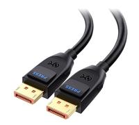 Cable Matters [certificato VESA] Cavo DisplayPort 2.1 80 Gbps da 2 m, cavo DP80 con 16K 60Hz, 8K 240Hz, 4K 240Hz in nero con FreeSync, G-SYNC e HDR per monitor da gioco, PC, RTX 4080/4090, RX 7900