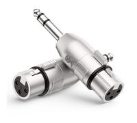Cable Matters Confezione da 2 adattatore da XLR femmina a TRS, 6,35 mm