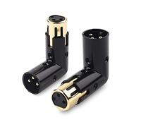Cable Matters Confezione da 2 adattatori XLR regolabili, Nero