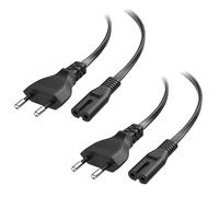 Cable Matters Confezione da 2 cavi di alimentazione a 2 poli - 1,1 m, Nero