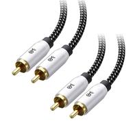 Cable Matters confezione da 2 cavi subwoofer da 10 ft, cavo coassiale digitale (cavo coassiale audio digitale e cavo subwoofer LFE) - 3 m